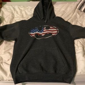 A Batman hoodie large hood condition no rips no stains it’s a steal for $20